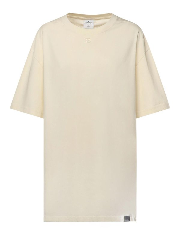 Courreges: T-shirts - T-Shirt - Weiß