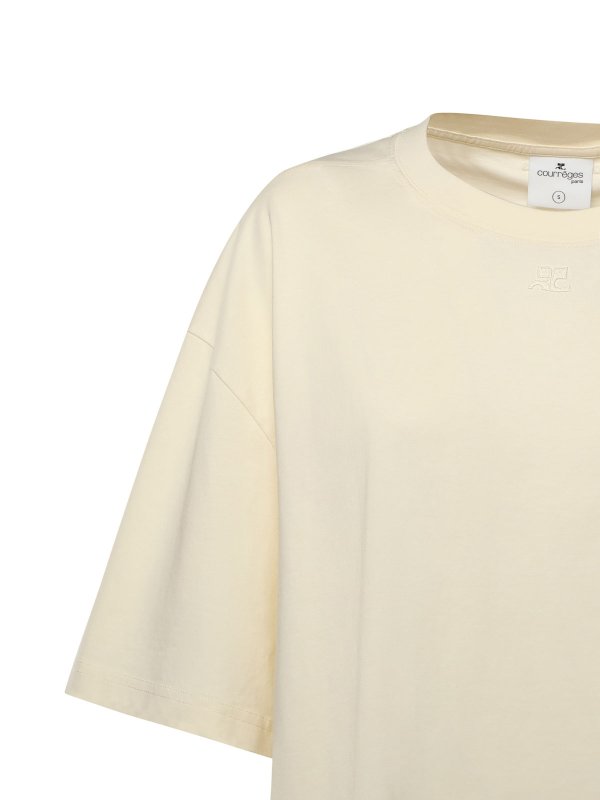 Courreges: T-shirts online - T-Shirt - Weiß