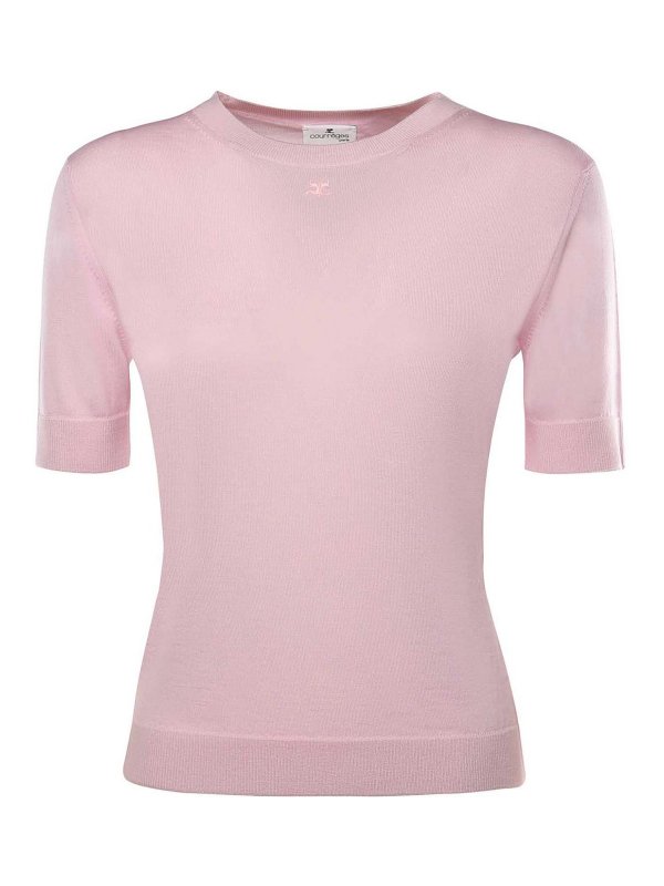 Courreges: Tops & Débardeurs - Top - Rose Clair