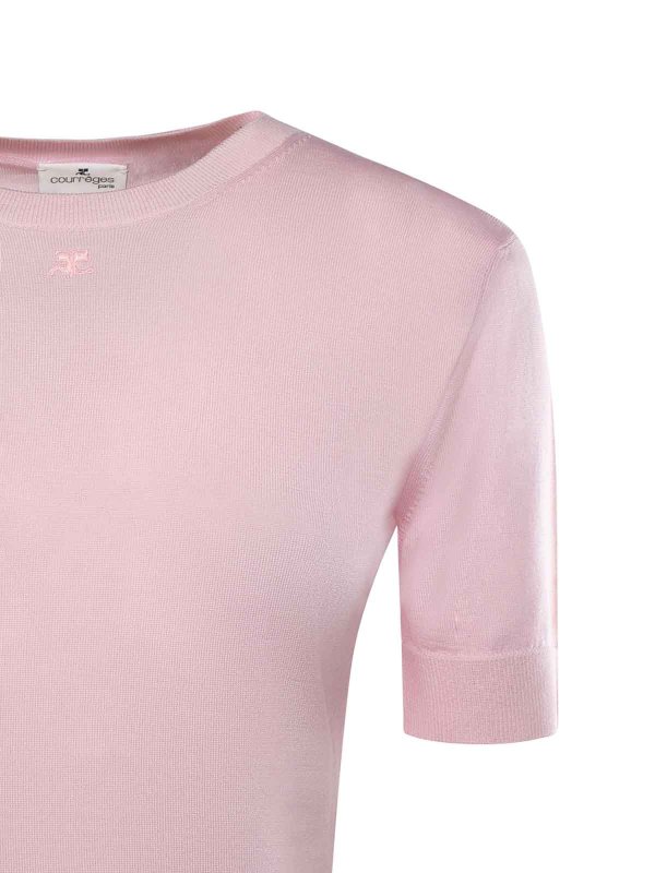 Courreges: Tops & Débardeurs online - Top - Rose Clair