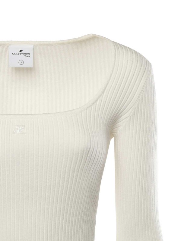 Courreges: Tops y camisetas sin mangas online - Top - Blanco