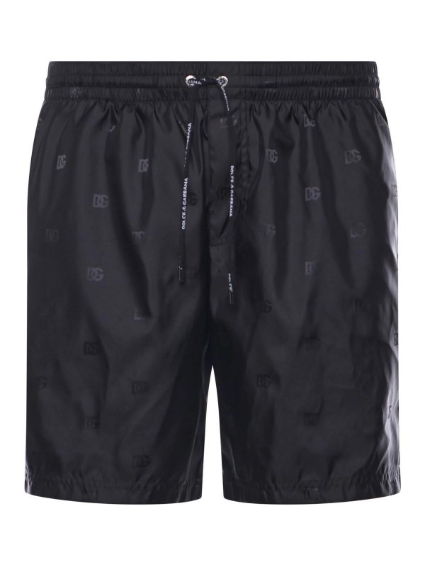 DOLCE & GABBANA: 水着 - スイムショーツ/スイムトランクス - 黒