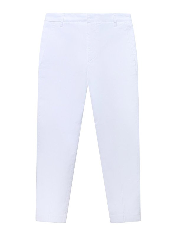 DONDUP: カジュアルトラウザー - カジュアルパンツ - 白