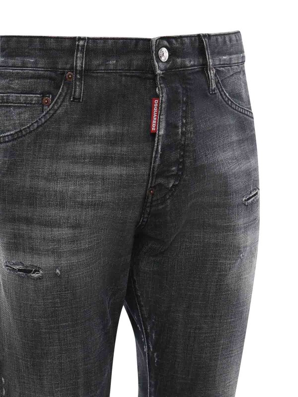 DSQUARED2: Jeans Rectos online - Vaqueros Rectos - Negro
