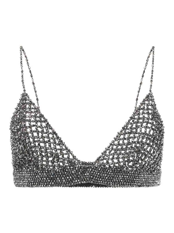 GOLDEN GOOSE: トップス＆タンクトップ - トップ/タンクトップ - 銀