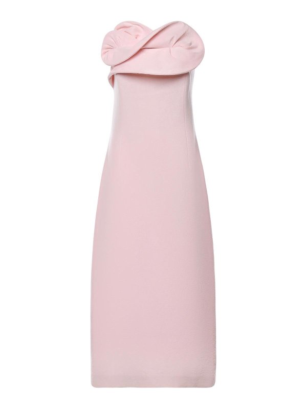 MAGDA BUTRYM: ニーレングスドレス - 膝丈ドレス - ヌードカラー