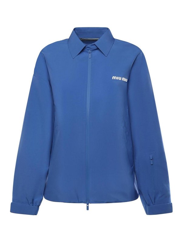 MIU MIU: shirts - Logo Blouson