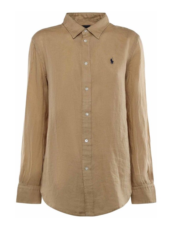 POLO RALPH LAUREN: Hemden - Hemd - Beige