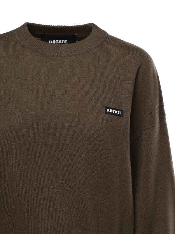 ROTATE Birger Christensen: crew necks online - Logo Sweater
