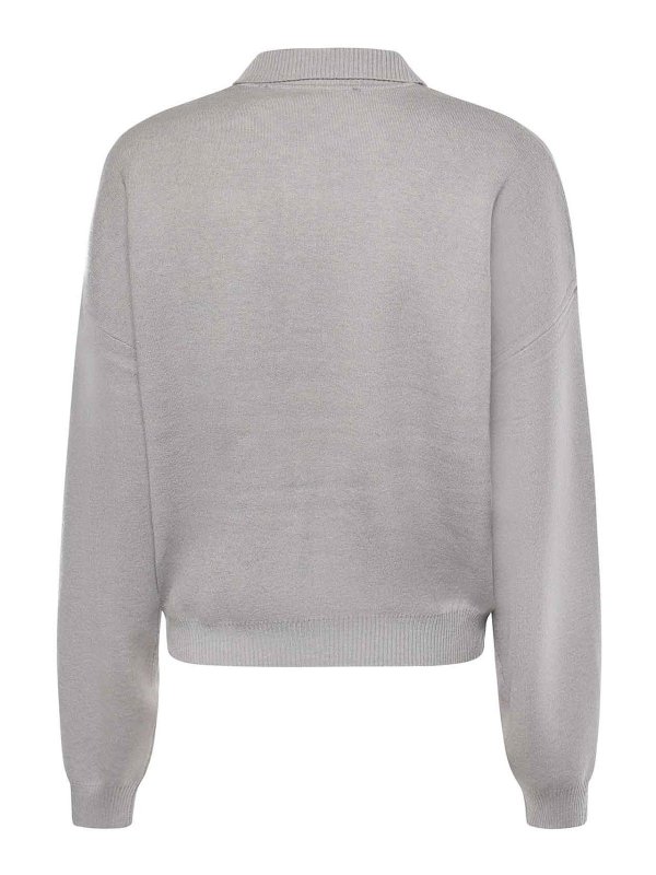 The Best Shops ROTATE Birger Christensen: ポロシャツ - ポロシャツ - ライトグレー