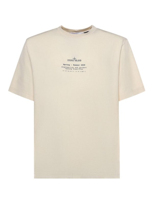 STONE ISLAND: Camisetas - Camiseta - Blanco