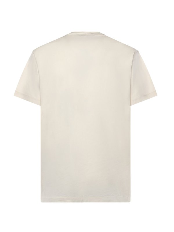 The Best Shops STONE ISLAND: t-shirts - Cotton Jersey T-Shirt With Compass Patch
