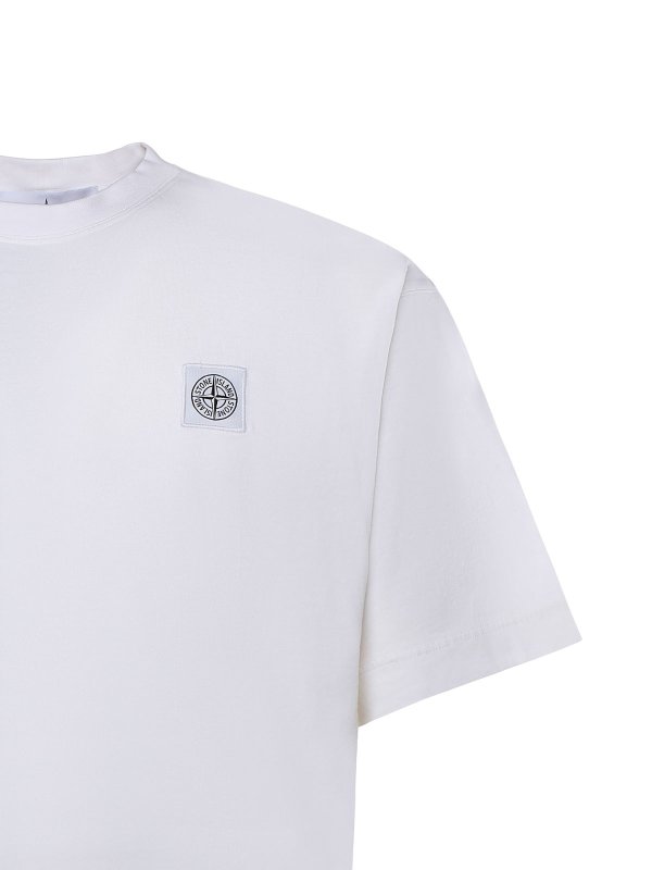 STONE ISLAND: Camisetas online - Camiseta - Blanco