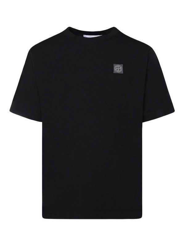 STONE ISLAND: Camisetas - Camiseta - Negro