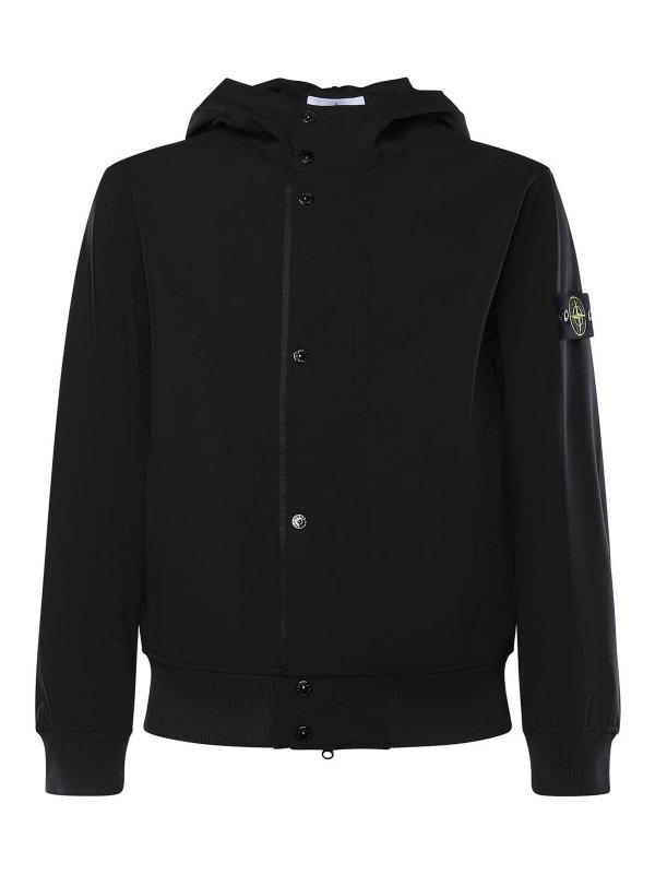 STONE ISLAND: カジュアルジャケット - カジュアルジャケット - 黒