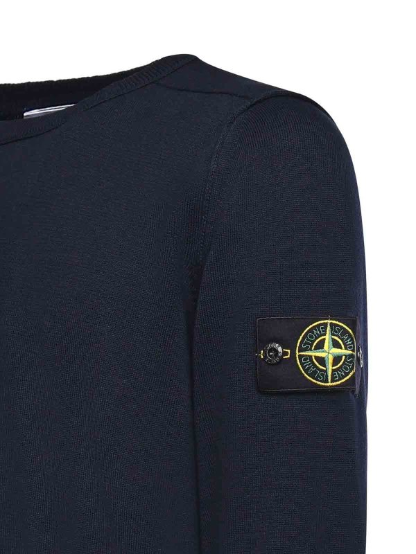 STONE ISLAND: クルーネック online - クルーネック - ブルー