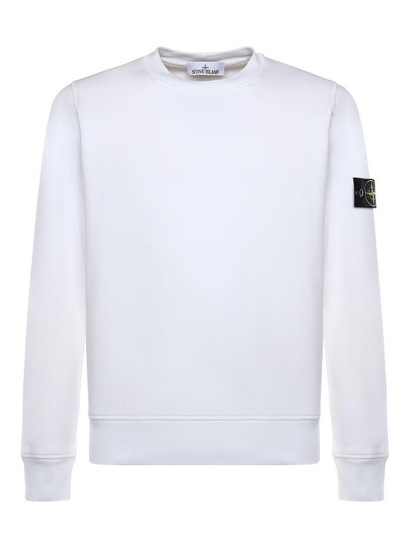 STONE ISLAND: スウェット＆セーター - スウェットシャツ/セーター - 白