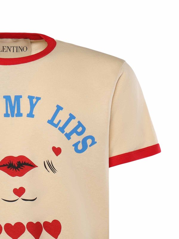 VALENTINO GARAVANI: t-shirt online - T-shirt in cotone stampato