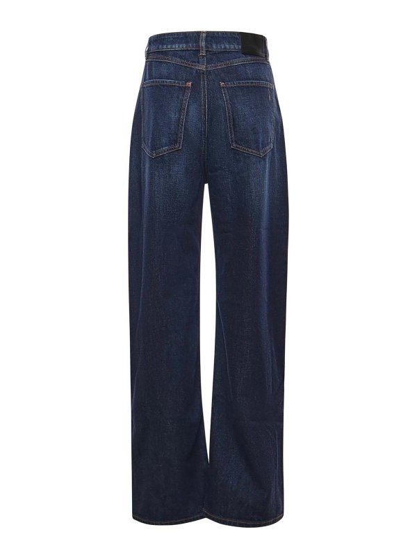 The Best Shops SPORTMAX: ストレートジーンズ - ストレートジーンズ - ブルー