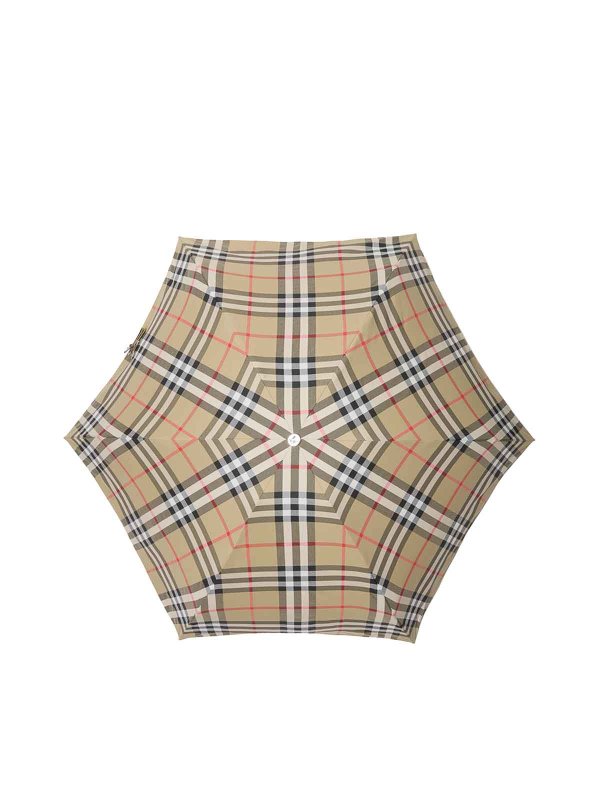 The Best Shops BURBERRY: umbrellas - Check Folding Umbrella