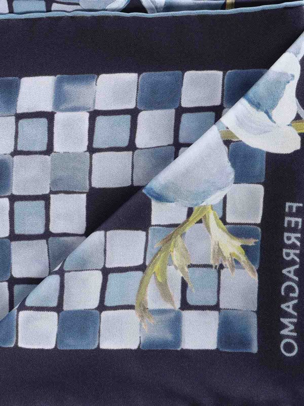 FERRAGAMO: Bufandas y pañuelos online - Bufanda - Azul