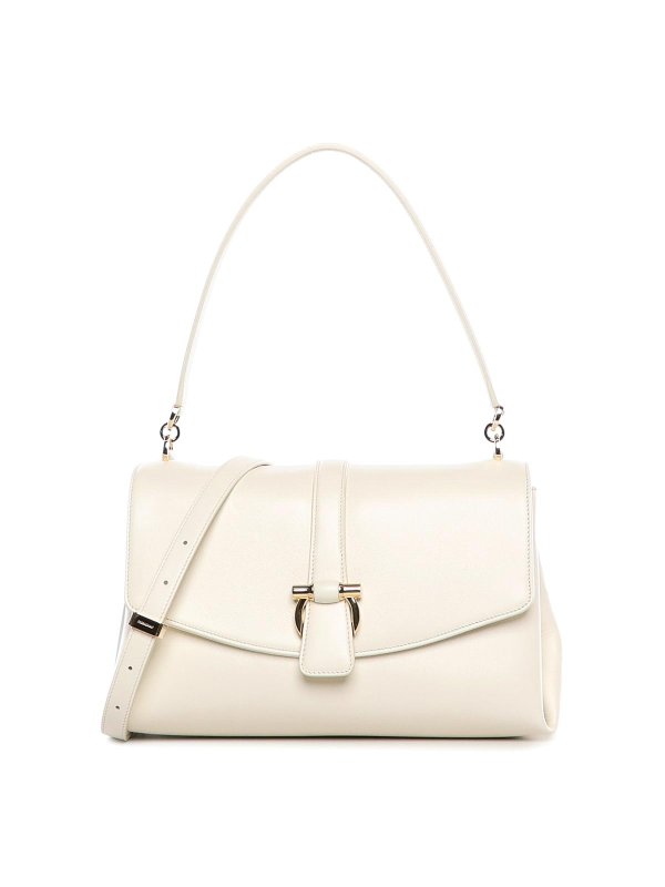 FERRAGAMO: ショルダーバッグ - ショルダーバッグ - ベージュ