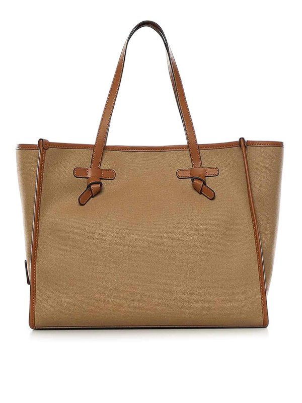 GIANNI CHIARINI: トートバッグ - トートバッグ - キャメル