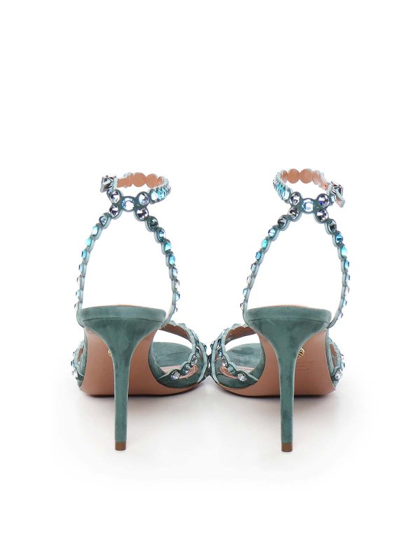 サンダル - 緑 shop online: Aquazzura