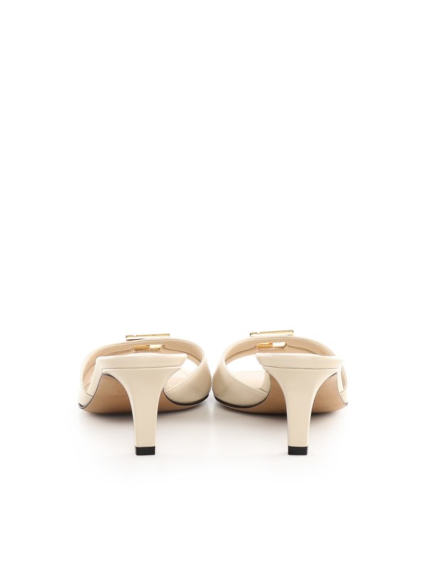 The Best Shops FENDI: sandals - Ffold Leather Sandal