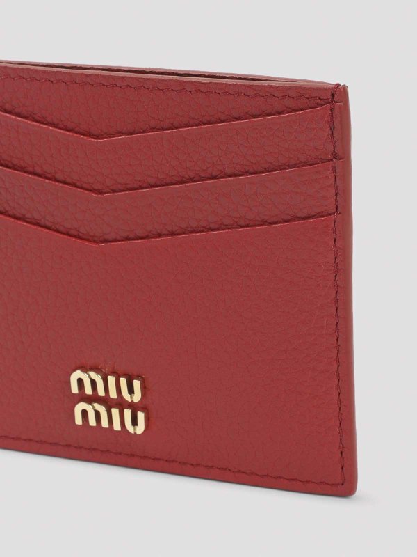 The Best Shops MIU MIU: wallets & purses - Calf Leather Card Case