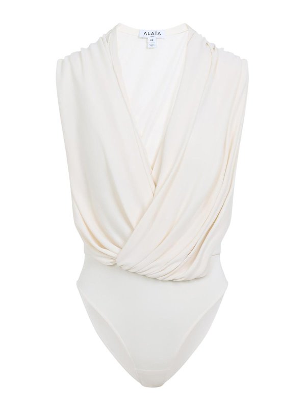 Alaïa: Tops y camisetas sin mangas - Top - Blanco