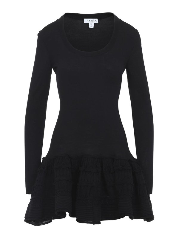 Alaïa: abiti corti - Miniabito con volant