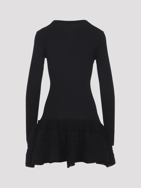 Alaïa: abiti corti online - Miniabito con volant