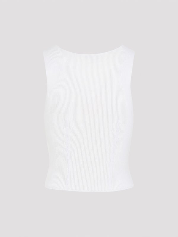 Alaïa: Tops y camisetas sin mangas online - Top - Blanco