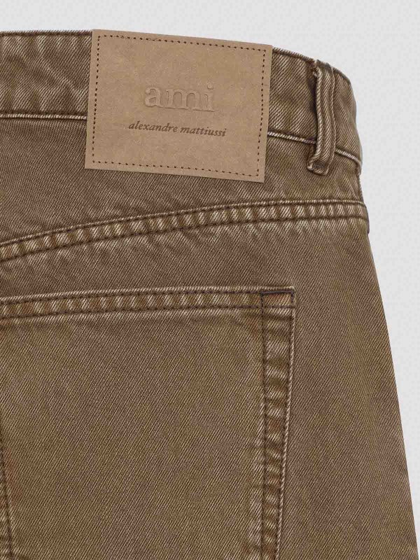 The Best Shops AMI PARIS: Jeans Rectos - Vaqueros Rectos - Beis