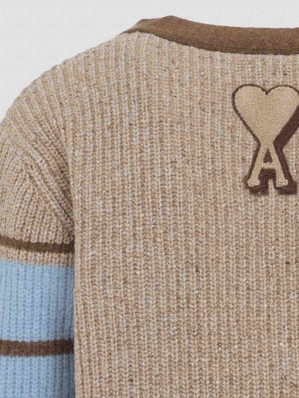 カーディガン - キャメル shop online: AMI PARIS