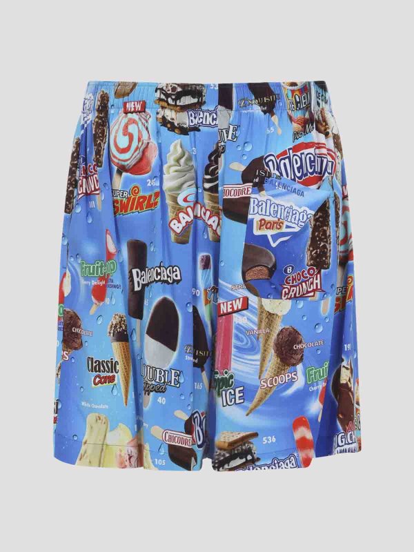 BALENCIAGA: トラウザーショーツ online - ショートパンツ - ブルー