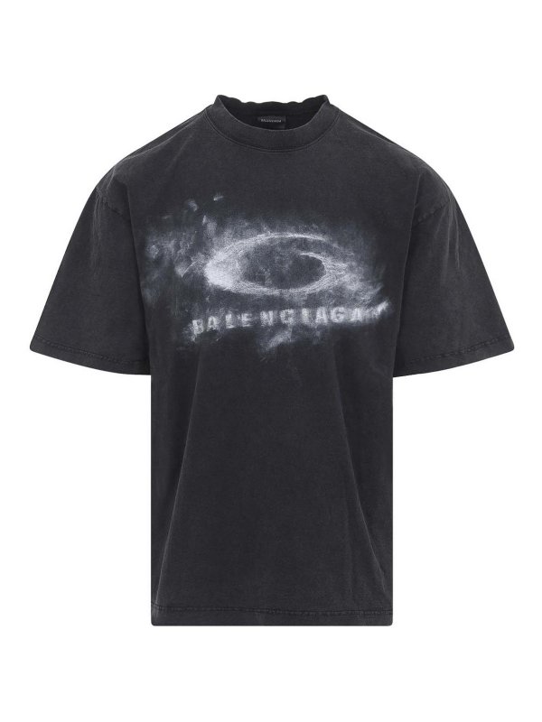 BALENCIAGA: Camisetas - Camiseta - Negro