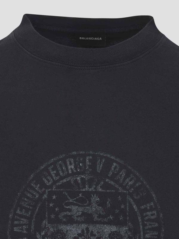 The Best Shops BALENCIAGA: T-shirts - T-Shirt - Schwarz