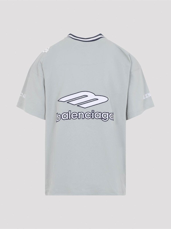 BALENCIAGA: t-shirts online - V-Neck Oversized T-Shirt