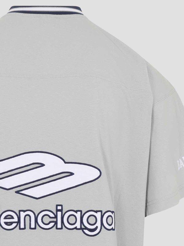 The Best Shops BALENCIAGA: t-shirts - V-Neck Oversized T-Shirt