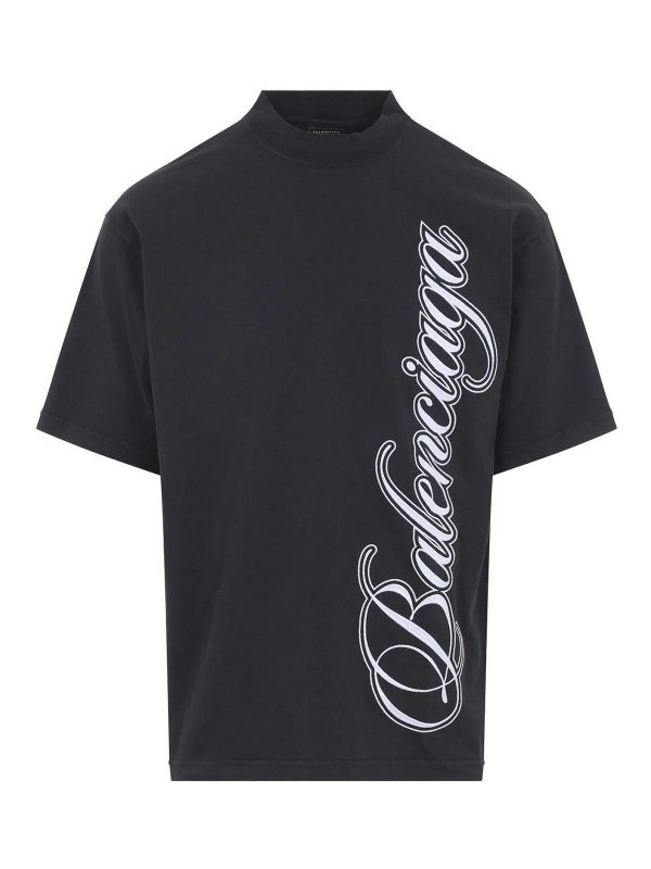 BALENCIAGA: Camisetas - Camiseta - Negro