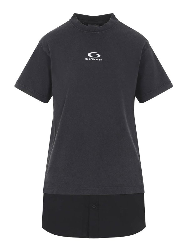 BALENCIAGA: ショートドレス - ショートドレス - 黒