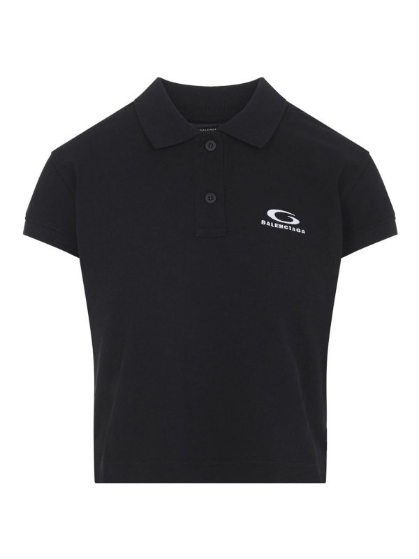 BALENCIAGA: ポロシャツ - ポロシャツ - 黒
