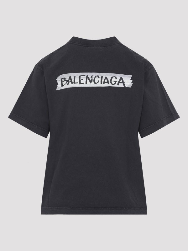 BALENCIAGA: Camisetas online - Camiseta - Negro