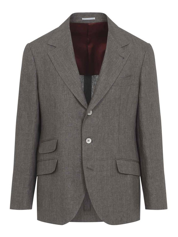 BRUNELLO CUCINELLI: casual jackets - Linen Jacket