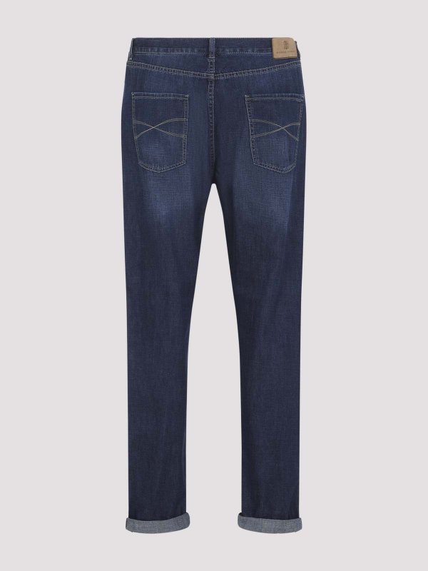 BRUNELLO CUCINELLI: ストレートジーンズ online - ストレートジーンズ - ブルー