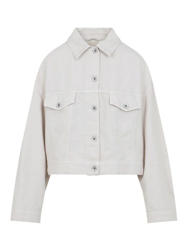 BRUNELLO CUCINELLI: カジュアルジャケット - カジュアルジャケット - 白