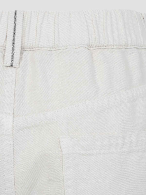 The Best Shops BRUNELLO CUCINELLI: Jeans Rectos - Vaqueros Rectos - Blanco