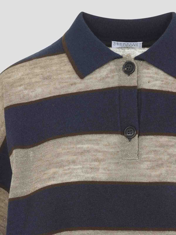 The Best Shops BRUNELLO CUCINELLI: ポロシャツ - ポロシャツ - ブルー